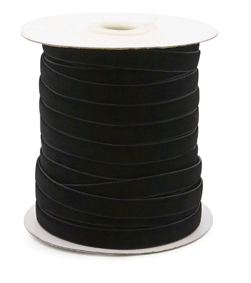 лента бархатная эластичная 20 мм черная BLITZ